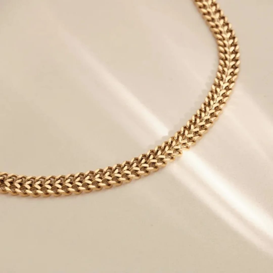 Bracciale intrecciato in oro