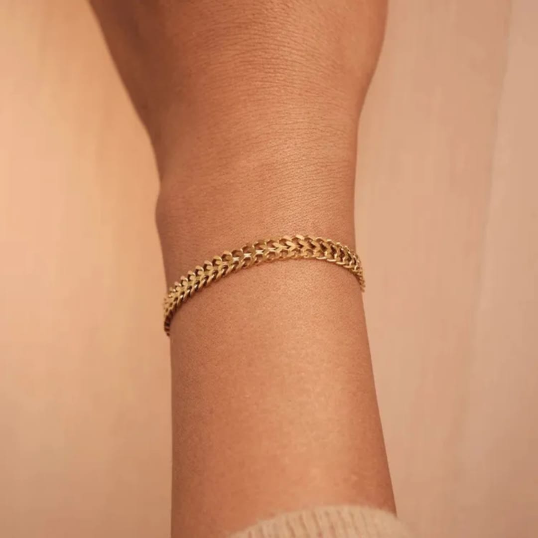 Bracciale intrecciato in oro