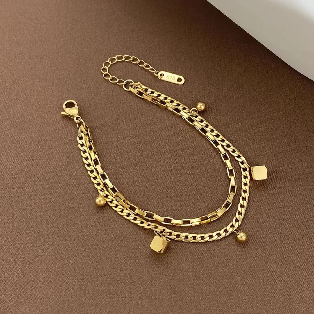 Bracciale eleganza geometrica in oro