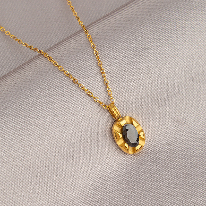Collana a strati con onice nero