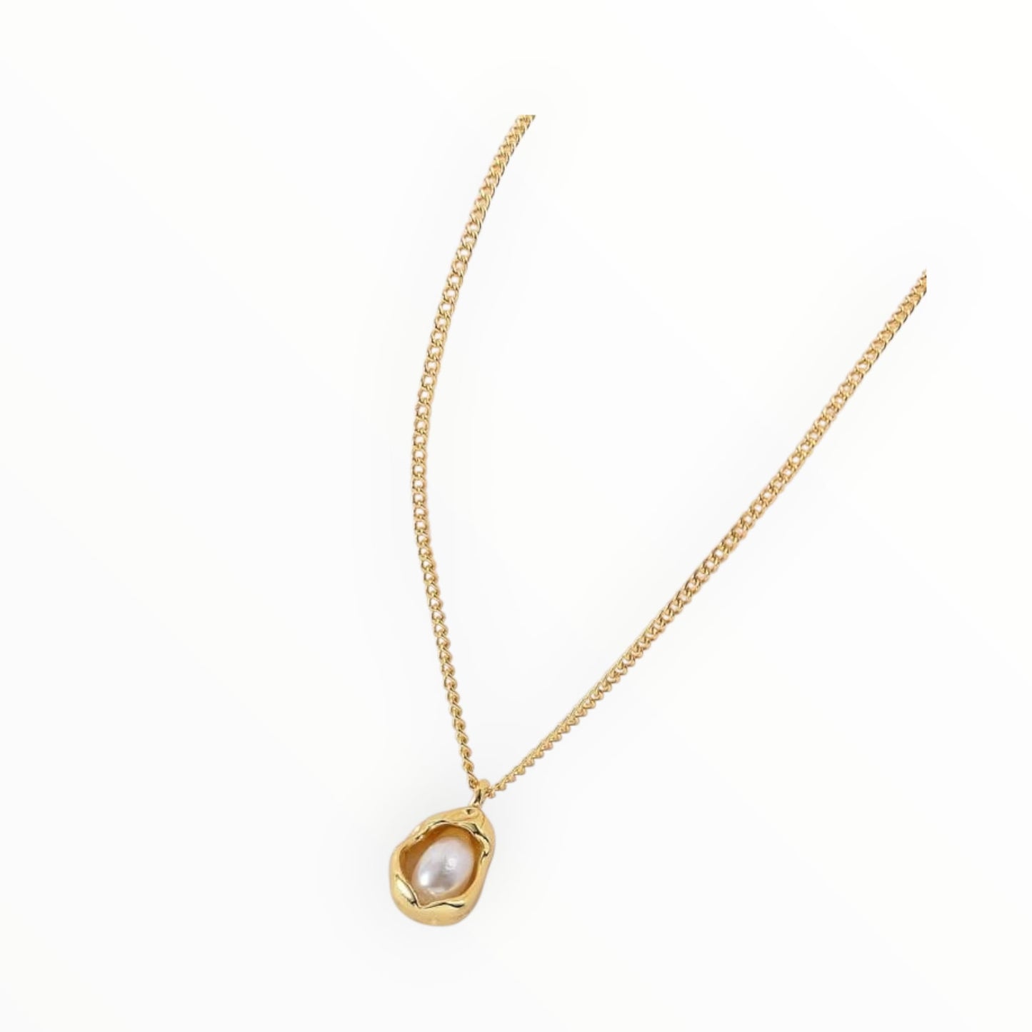 Collana minimalista con perle barocche d’acqua dolce