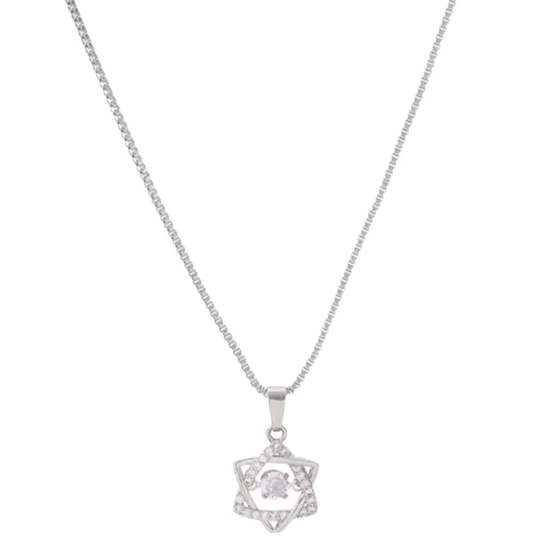 Collana con ciondolo a stella in acciaio inox