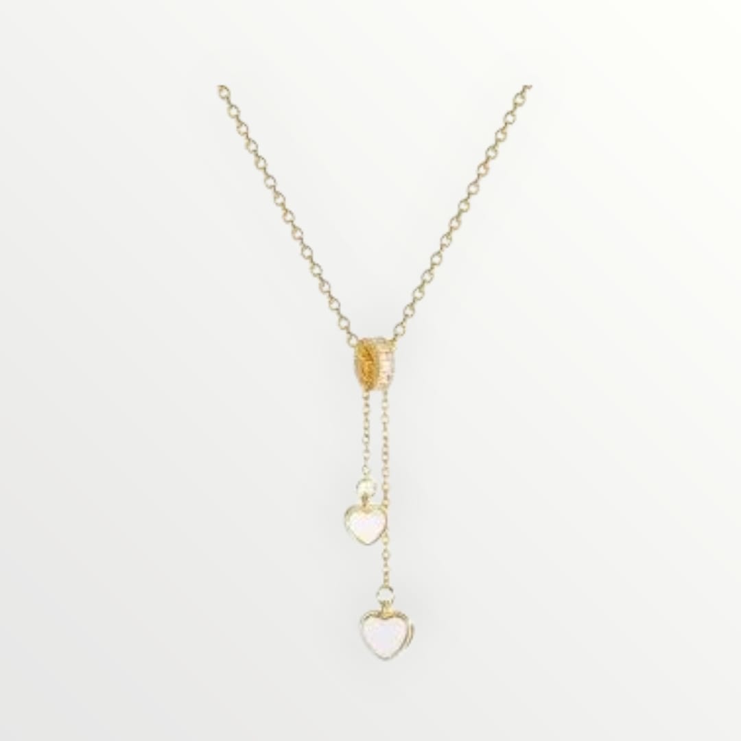 Collana 2 cuori pendenti