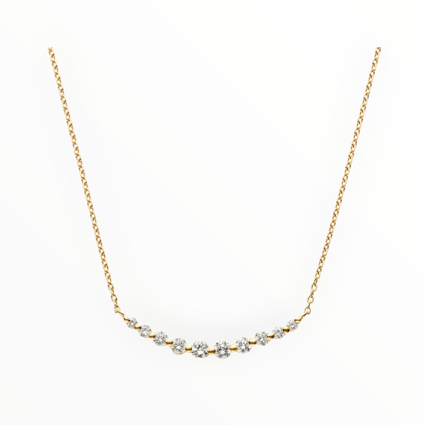 Collana con zirconi dorati