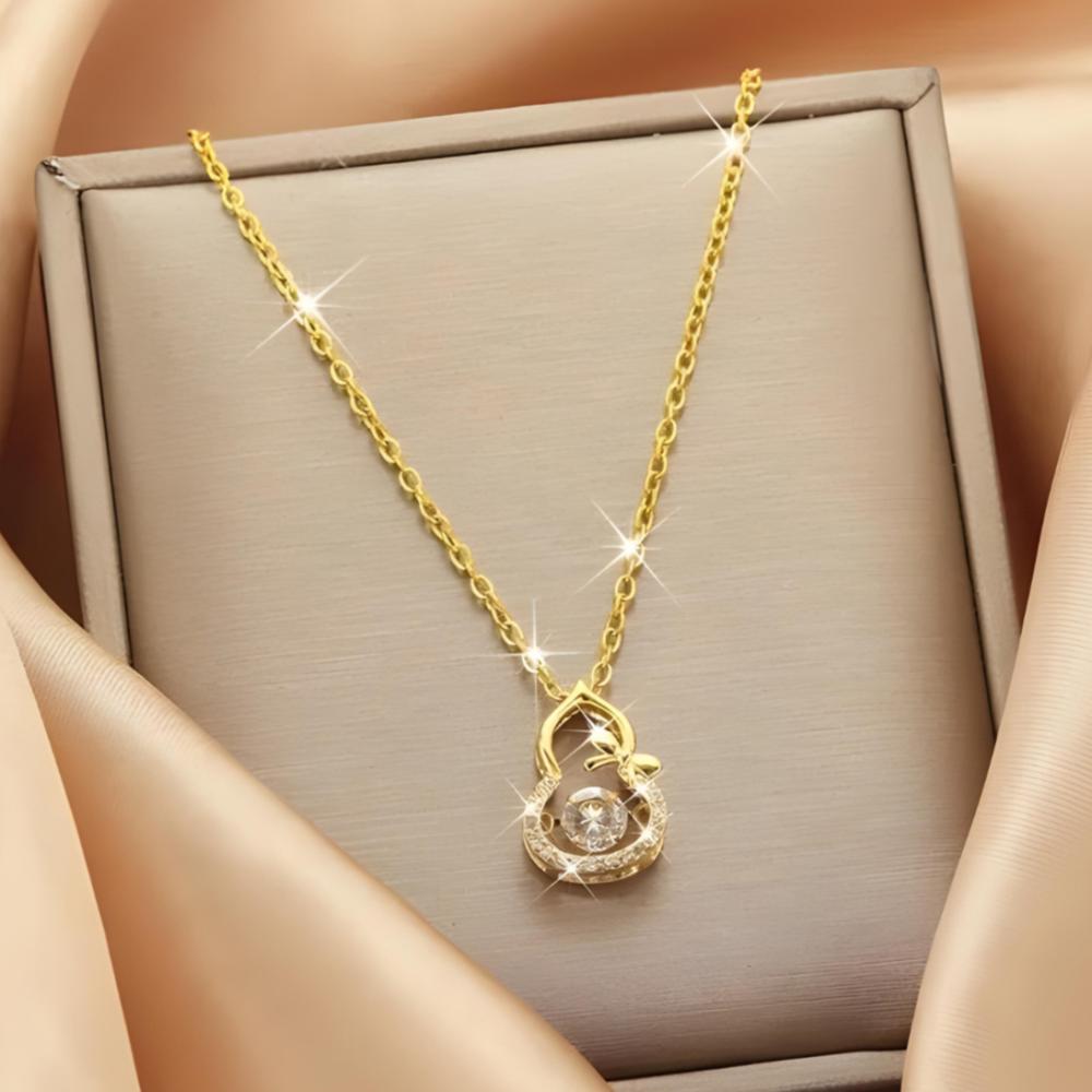 Collana in oro con punto luce