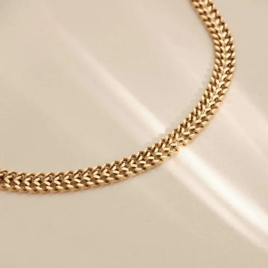 Bracciale intrecciato in oro