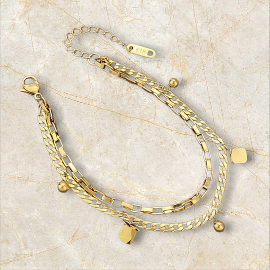 Bracciale eleganza geometrica in oro