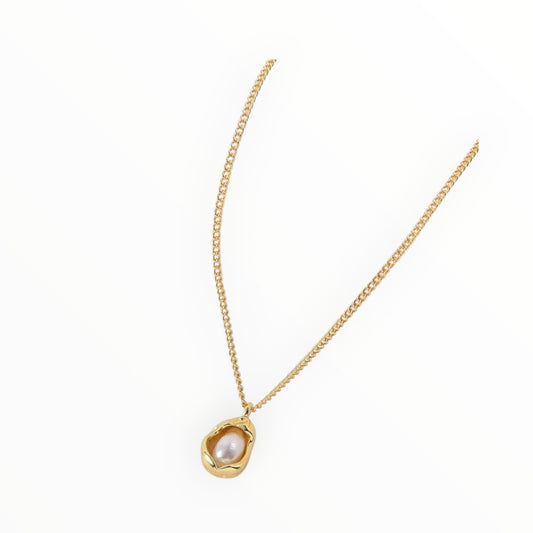 Collana minimalista con perle barocche d’acqua dolce
