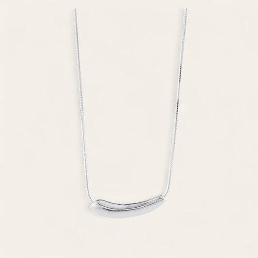 Collana con mostrina argento