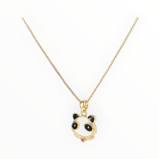 Collana pendente con ciondolo panda