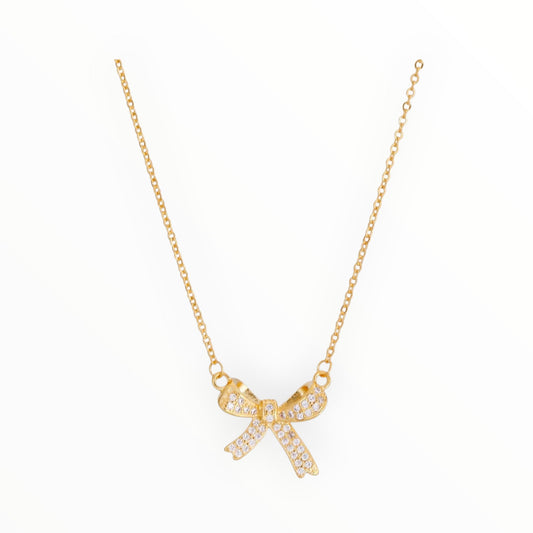 Collana pendente con fiocco
