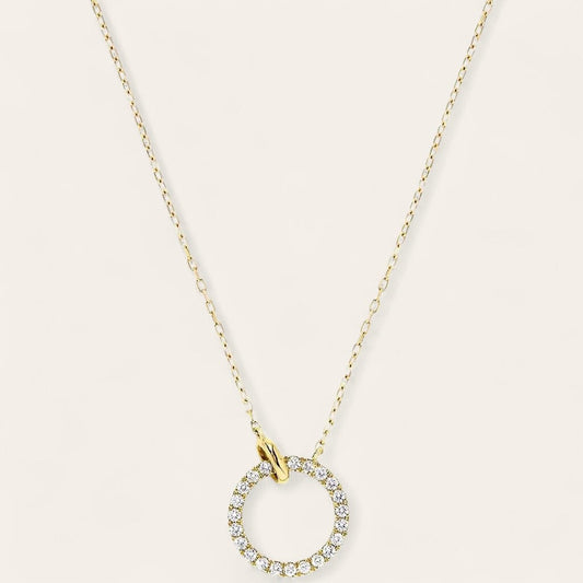 Collana pendente con cerchio
