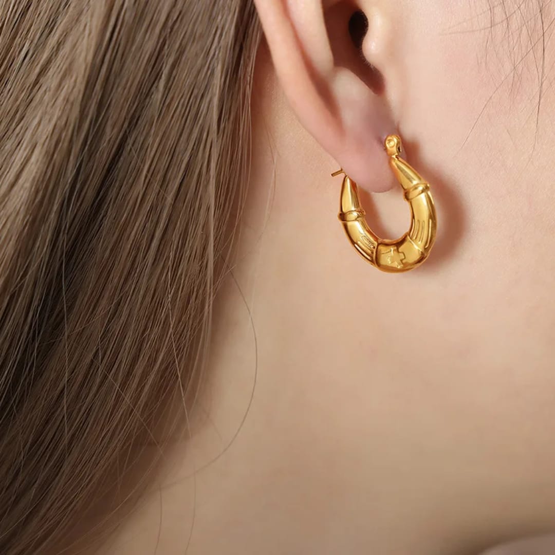 Orecchini cerchio in acciaio inox